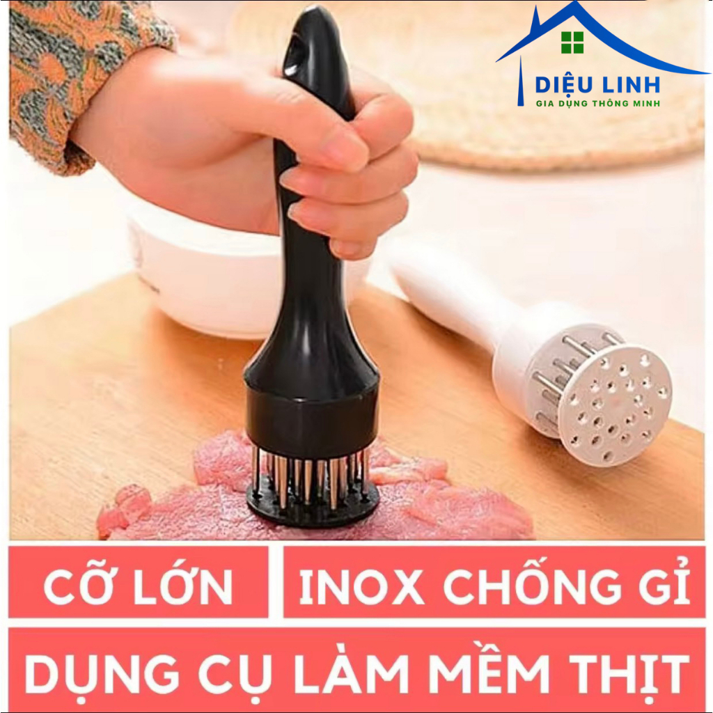 Châm thịt, Dụng Cụ Làm Mềm Thịt Dầm Thịt Tiện Lợi Meat Tenderizer dieulinhshop