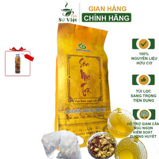 Trà thảo mộc giảm cân túi 200g, trà giảm mỡ chiết xuất từ thảo dược thiên nhiên, giảm cân tiêu mỡ,ngủ ngon TRÀ SỨ VIỆT