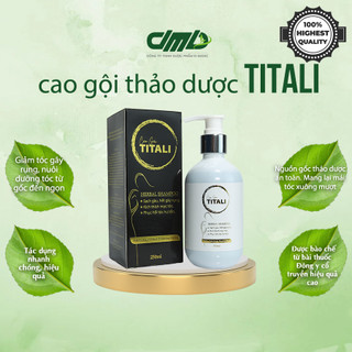 Cao gội đầu titali thảo dược sạch gàu giúp phục hồi tóc hư tổn - chai 250ml
