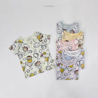 Lime&Blue Bộ đồ mèo Hàn Quốc cho bé