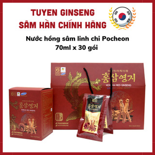 Nước hồng sâm linh chi Pocheon Hàn Quốc 70ml x 30 gói Tuyenkorea