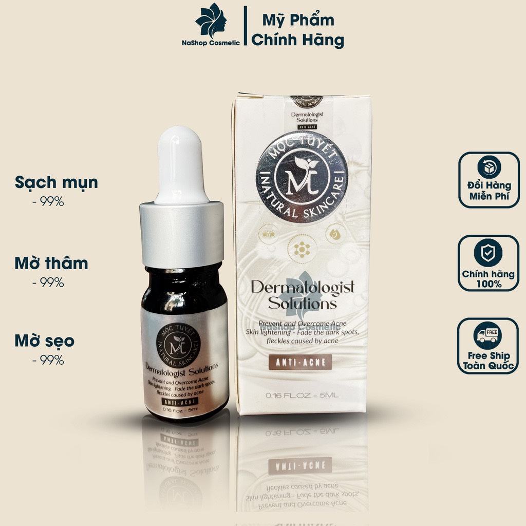 Serum giảm mụn thâm rỗ-Skin 7 Days-Công dụng 5 trong 1 hiệu quả sau 7 ngày sử dụng 5ml