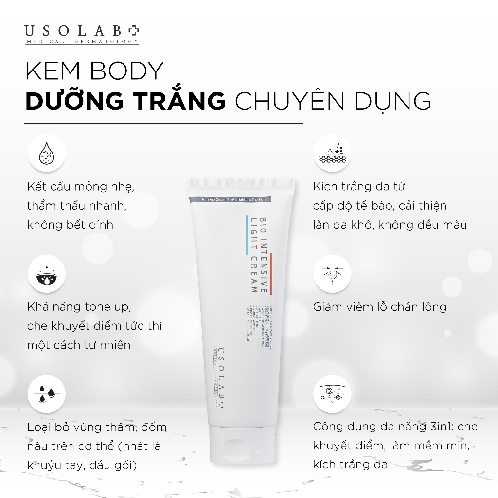 Bộ dưỡng trắng da tại nhà cao cấp Bio Intensive USOLAB 250ml