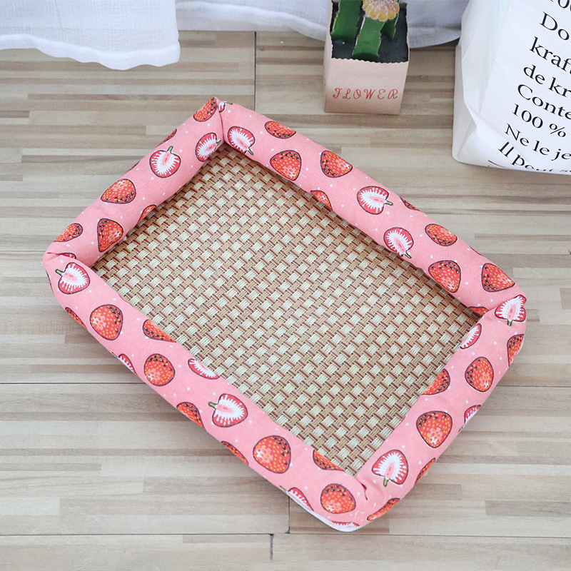 Thảm trải giường mát mẻ mùa hè cho mèo/chó Đệm ngủ mềm mại cho thú cưng