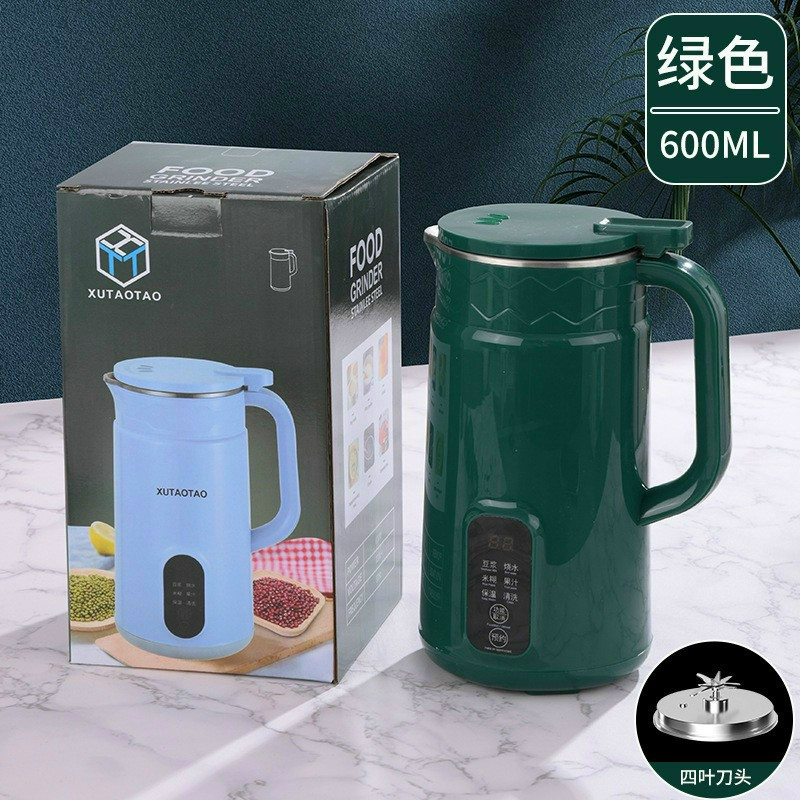 Máy làm sữa hạt mini XUTAOTAO 800ml màu ngẫu nhiên cho 1-3 người, máy nấu sữa hạt nấu cháo bột, máy xay sinh tố, làm ấm.