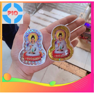 (Combo 2 tem) Tem Nổi Mẹ Quan Âm Phản Quang (Màu Ngẫu Nhiên)