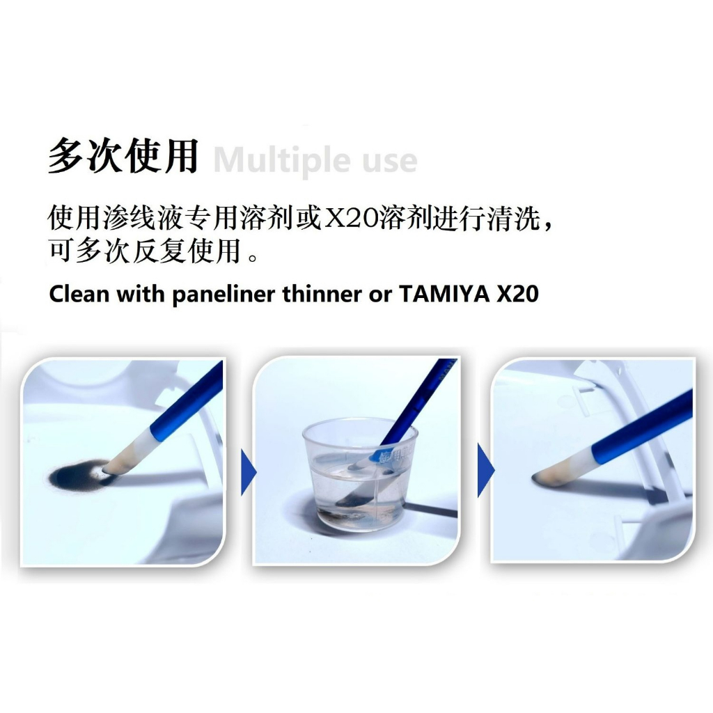 DỤNG CỤ MANWAH - BỘ DỤNG CỤ CHÙI LINE VỚI CÁN KIM LOẠI