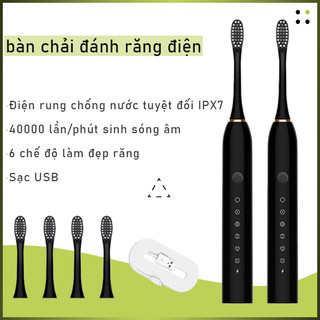 Bàn chải điện, bàn chải đánh răng điện với lông chải siêu mềm mịn