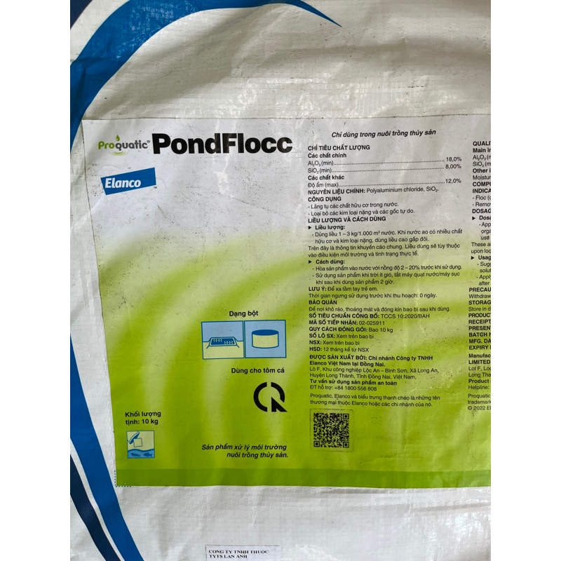 PondFlocc - lắng tụ- loại bỏ kim loại nặng