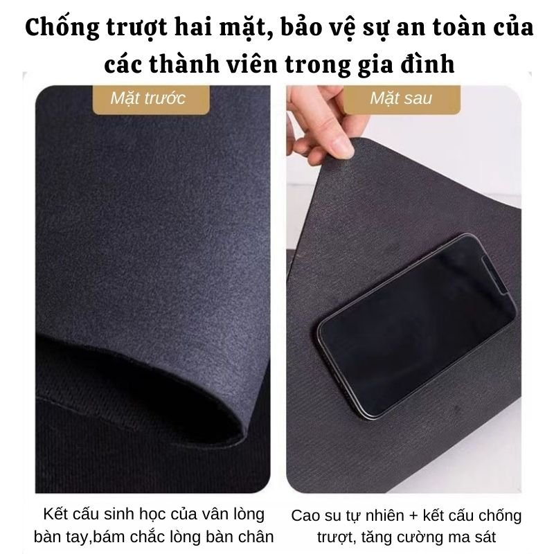 Thảm Lau Chân Qin Chùi Chân Siêu Thấm Hút Chồng Trượt