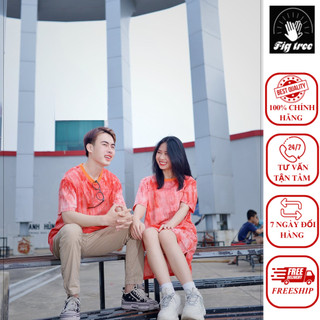 Set thun loang fig tree form rộng màu cam năng động