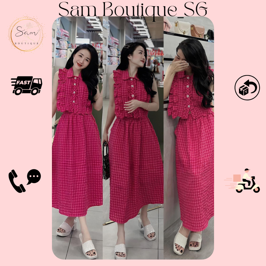 Set Váy Caro Xốp S13