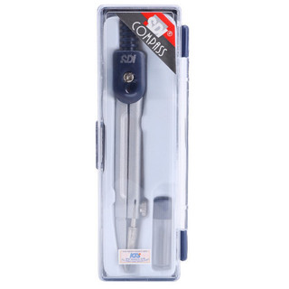 Bộ compa ngòi chì chính hãng SDI 0602B, thép không rỉ, vẽ tranh thiết kế, chuyên dụng cho học sinh vẽ kỹ thuật