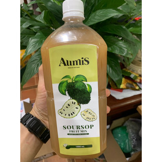 Mứt mãng cầu aumis chai 1l - pha trà mãng cầu siêu ngon