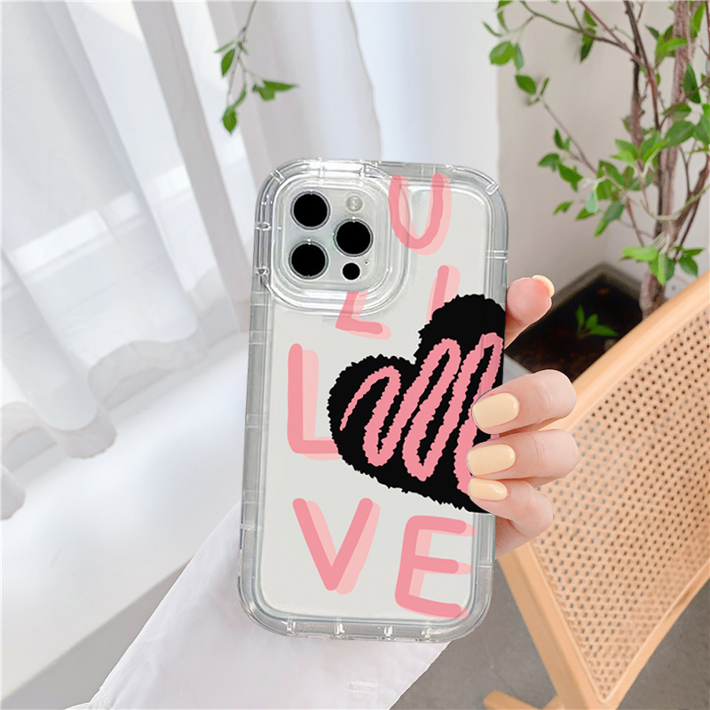 Ốp lưng iphone túi khí tim love 6/6splus/7/7plus/8/8plus/x/xs/11/12/13/14/pro/max/plus/promax - Awifi Z1-10 | BigBuy360 - bigbuy360.vn