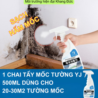 Chai xịt tẩy mốc tường YJ xử lý nấm mốc tường nhà khe gạch hiệu quả sạch sâu dưới bề mặt chống nấm mốc tái nhiễm
