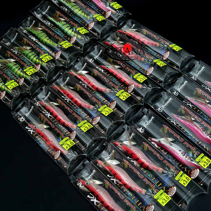 Mồi câu mực Pioneer Twilight hình tôm phát sáng chuyên câu jig, câu mực