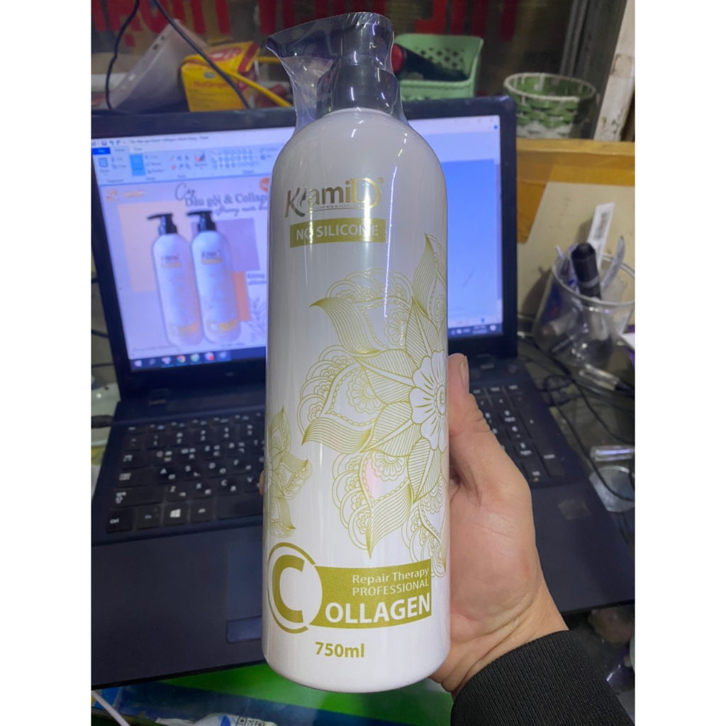 Bộ gầu gội xả Kami Collagen chính hãng