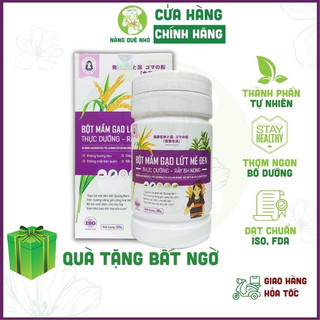 Bột Mầm Gạo Lứt Mè Đen Cô Gái Bhnong Giảm Cân, Bột Gạo Lứt Ngũ Cốc Thực Dưỡng Cao Cấp Không Đường 500gr