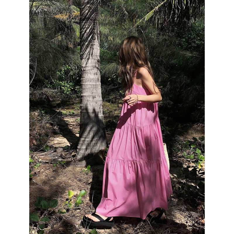 MAYA DRESS - Váy/Đầm/Maxi 2 dây dáng dài babydoll 24kstudio
