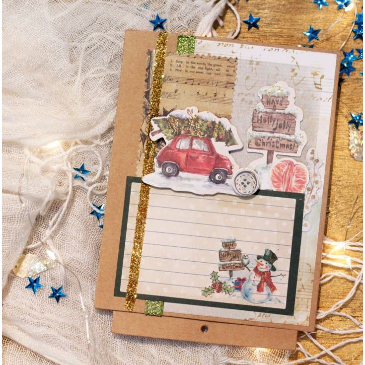 giấy họa tiết 2 mặt trang trí sổ tay, scrapbook, khung ảnh handmade