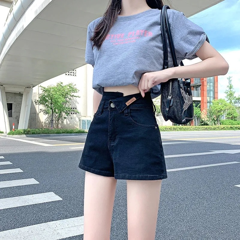 Quần Short Jean, Quần Short Kaki Cạp Cao Trẻ Trung Năng Động_S6 | BigBuy360 - bigbuy360.vn