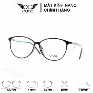 Gọng kính cận nữ, kính gọng dẻo NANO 7722 chống tia UV chống trầy xước bền bĩ thời trang Hàn Quốc