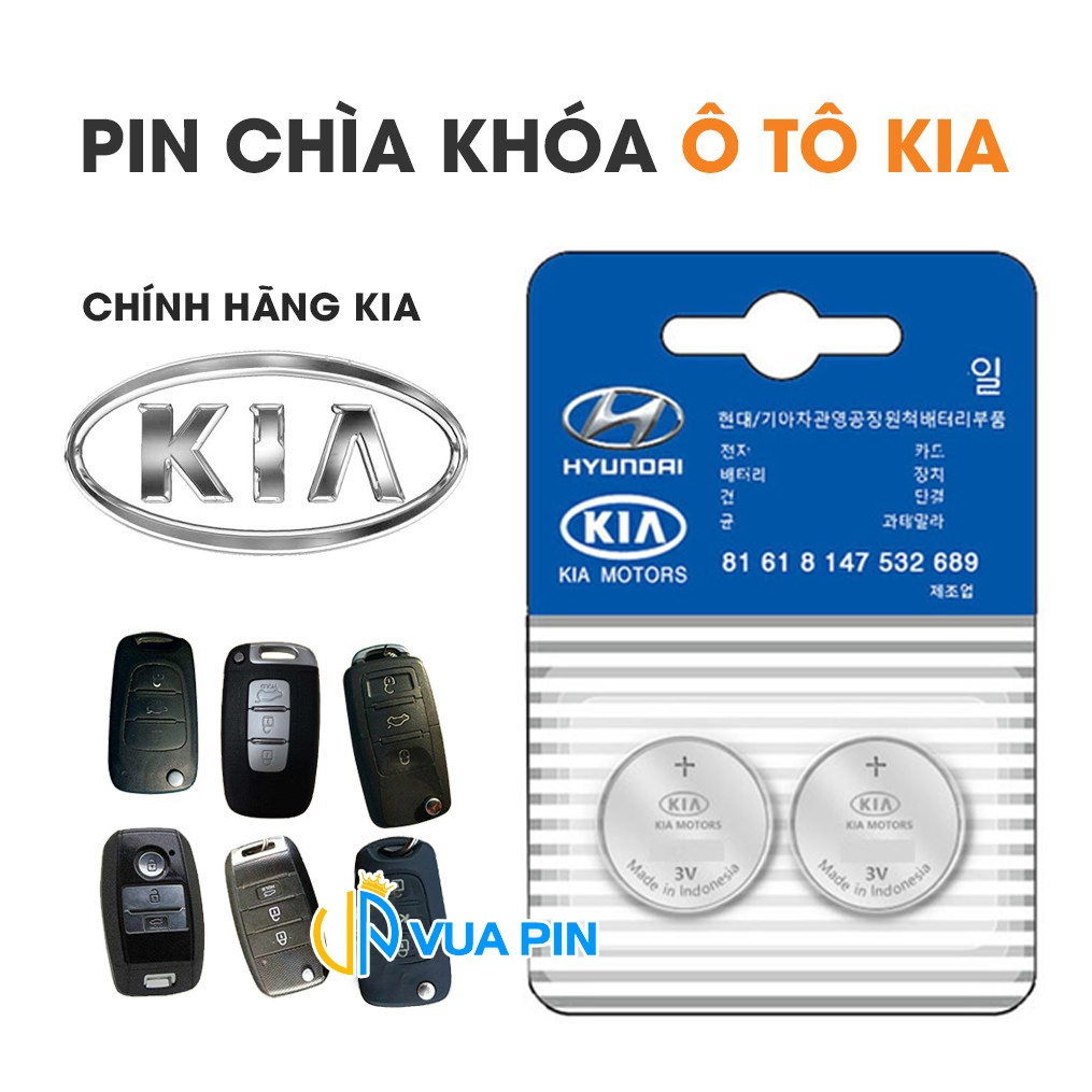 Pin chìa khóa ô tô KIA Morning, Cerato, Sorento, K3 chính hãng KIA