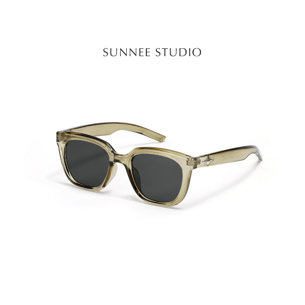 Kính mát nam nữ thời trang Sunnee Studio, gọng vuông đinh tán GM hottrend, form vừa phù hợp với nhiều gương mặt