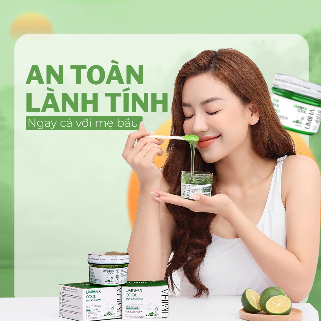 Wax lông Nách UMIHA (105ml) - Sáp wax lông bám dính x2 dành riêng cho lông nách, bổ sung Vitamin C giúp sáng da