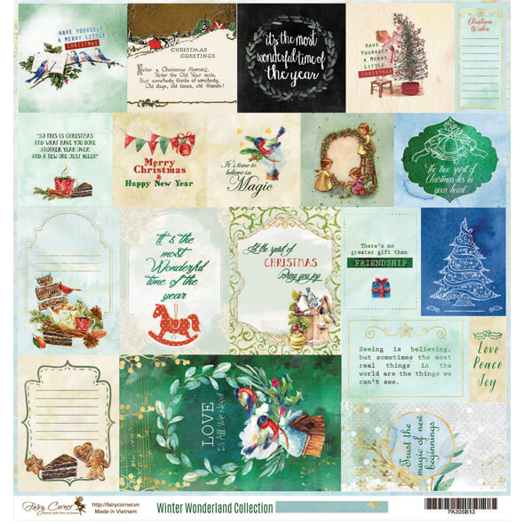 (Size lớn 30x30 cm) giấy họa tiết 2 mặt trang trí sổ tay, scrapbook, khung ảnh handmade