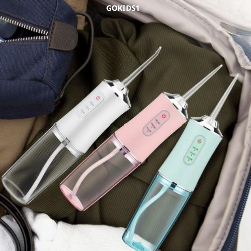 Máy tăm nước cầm tay, Tăm Nước Vệ Sinh du lịch Oral Irrigator  bản quốc tế chuẩn nha sĩ khuyên dùng MẪU MỚI