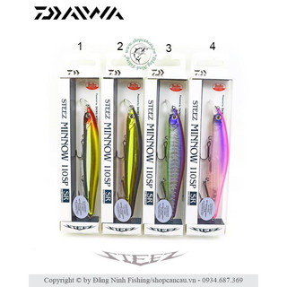 Mồi lure cao cấp daiwa steez minnow 110sp-sr