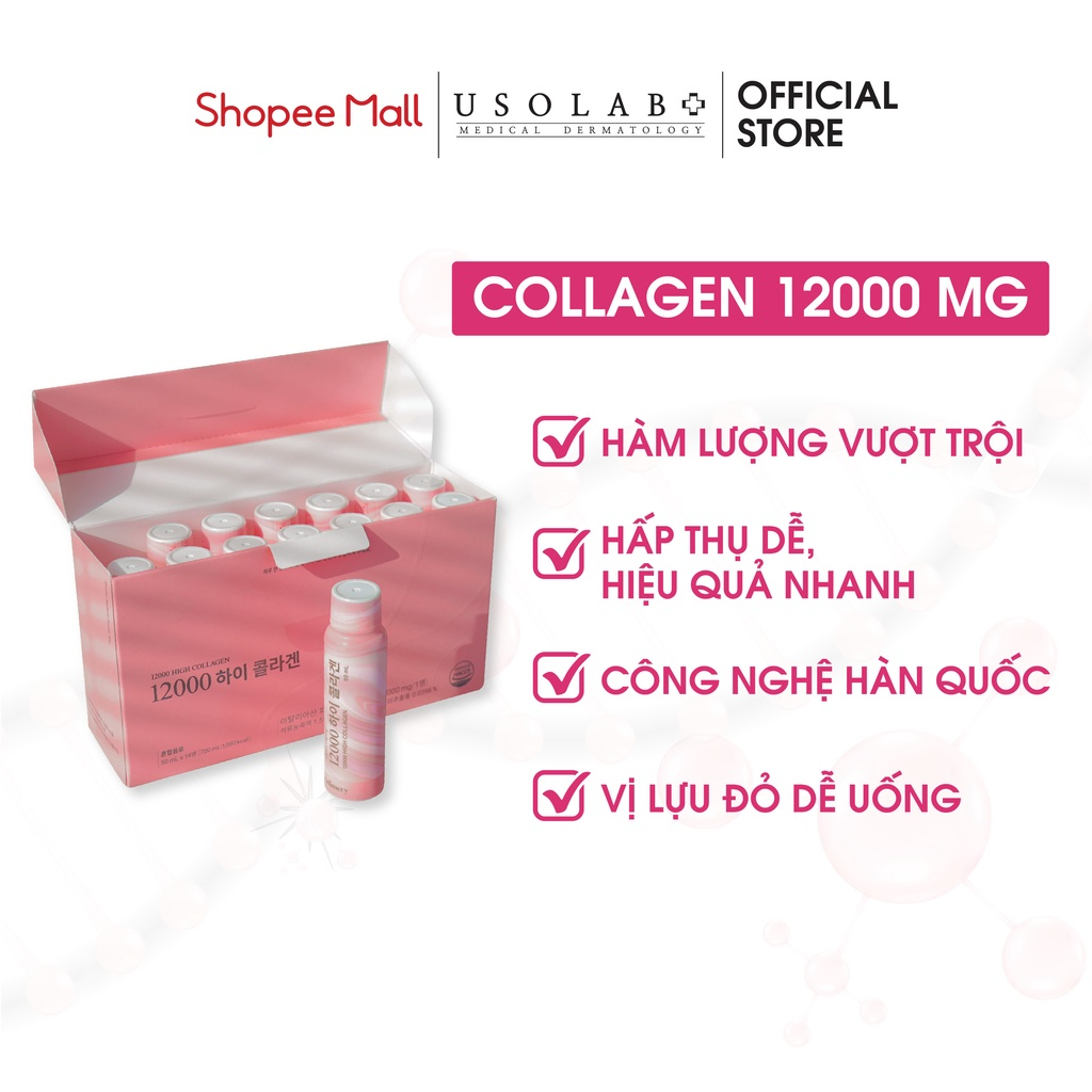 Collagen uống hàm lượng cao Radimery 12000mg size 50ml (14 ống) - Usolab