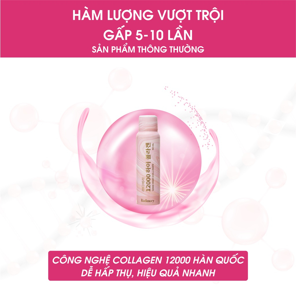 Collagen uống hàm lượng cao Radimery 12000mg size 50ml (14 ống) - Usolab