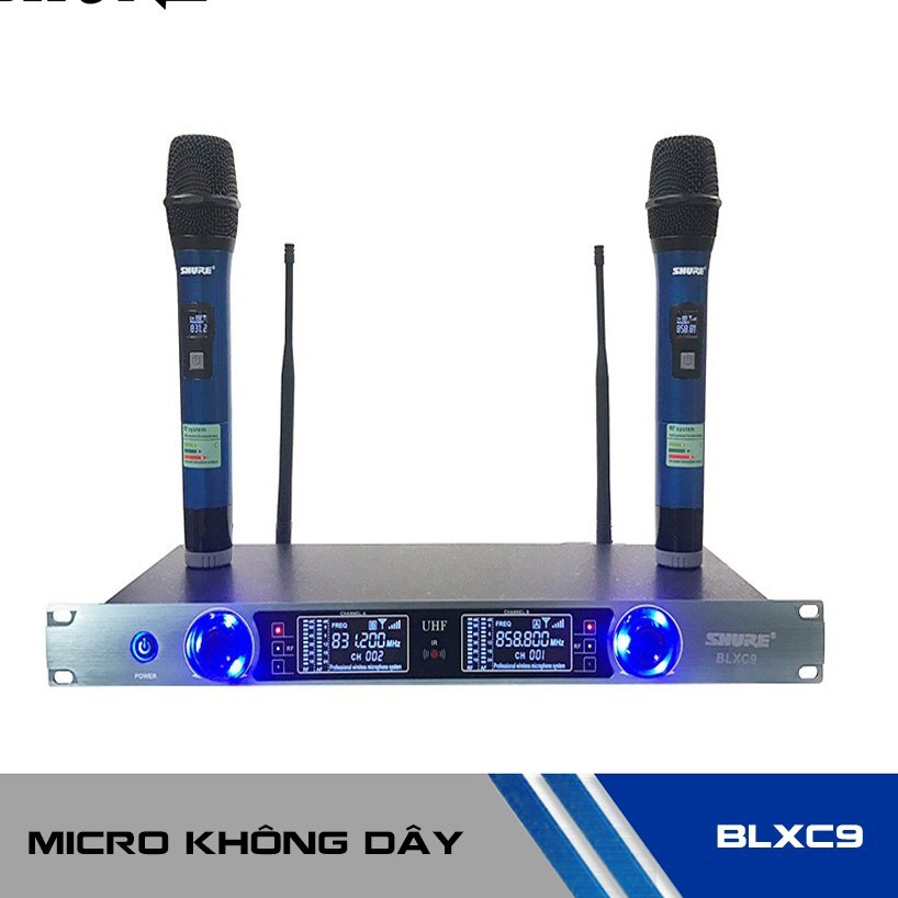 Micro không dây bán chạy nhât  karaoke gia đình giá rẻ uhf blxc9  hát cực nhạy, chống hú rít không gây vỡ tiếng âm