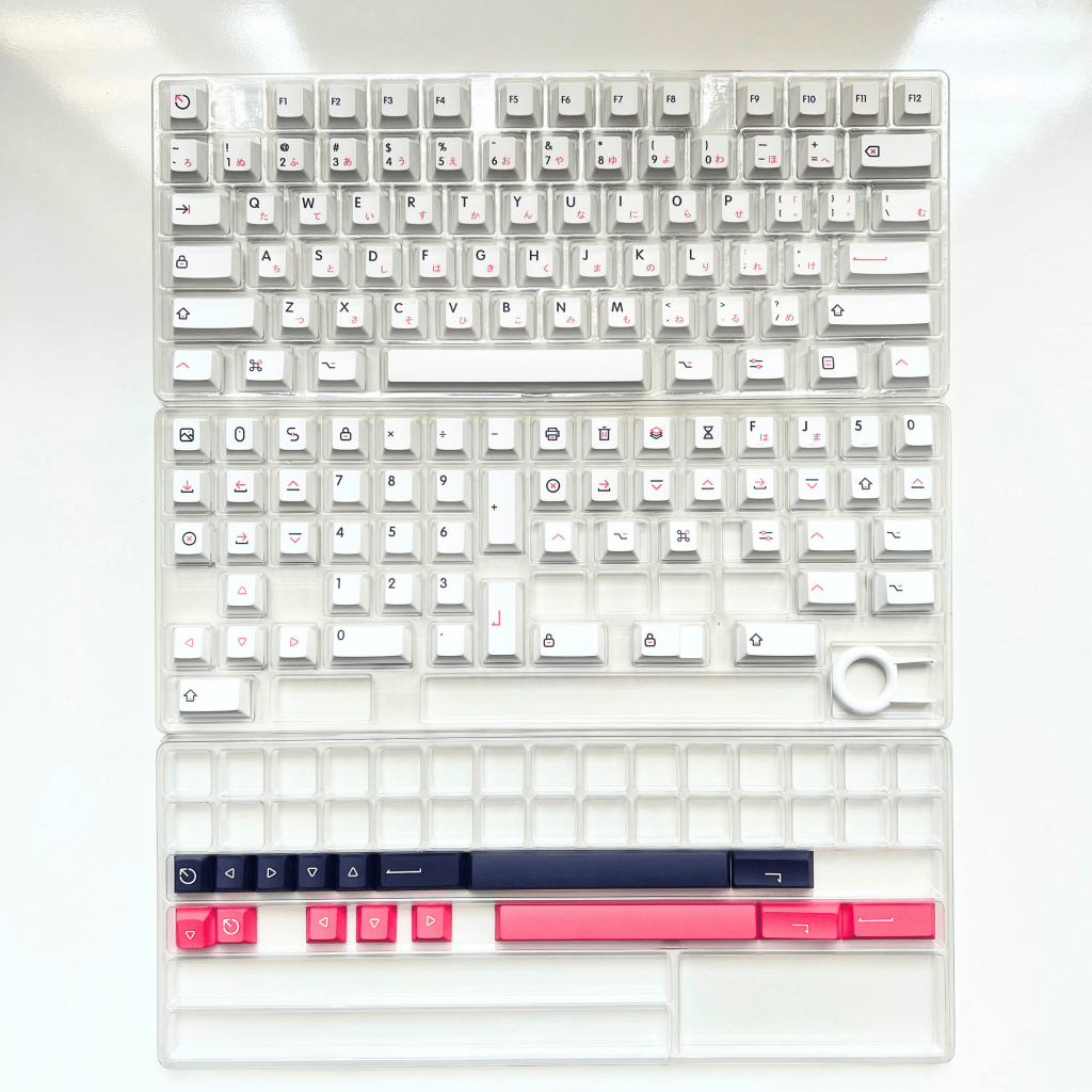 Bộ keycap Kon Momo Cherry profile PBT dyesub 140 phím nút bàn phím cơ - Kicap
