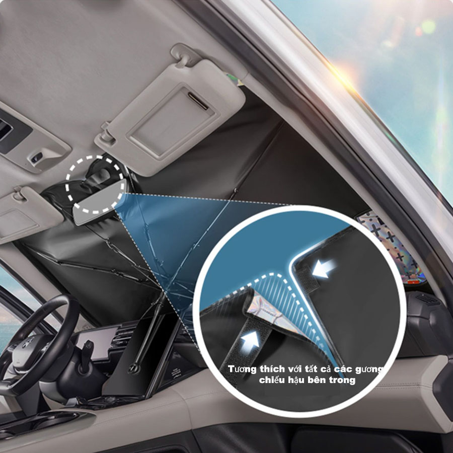 Dù Che Nắng Kính Lái Ô Tô Cicido, Ô Che Kính Lái Ô Tô Cao Cấp- Chông Nắng, Tia UV Hiệu Qủa chính hãng CICIDO