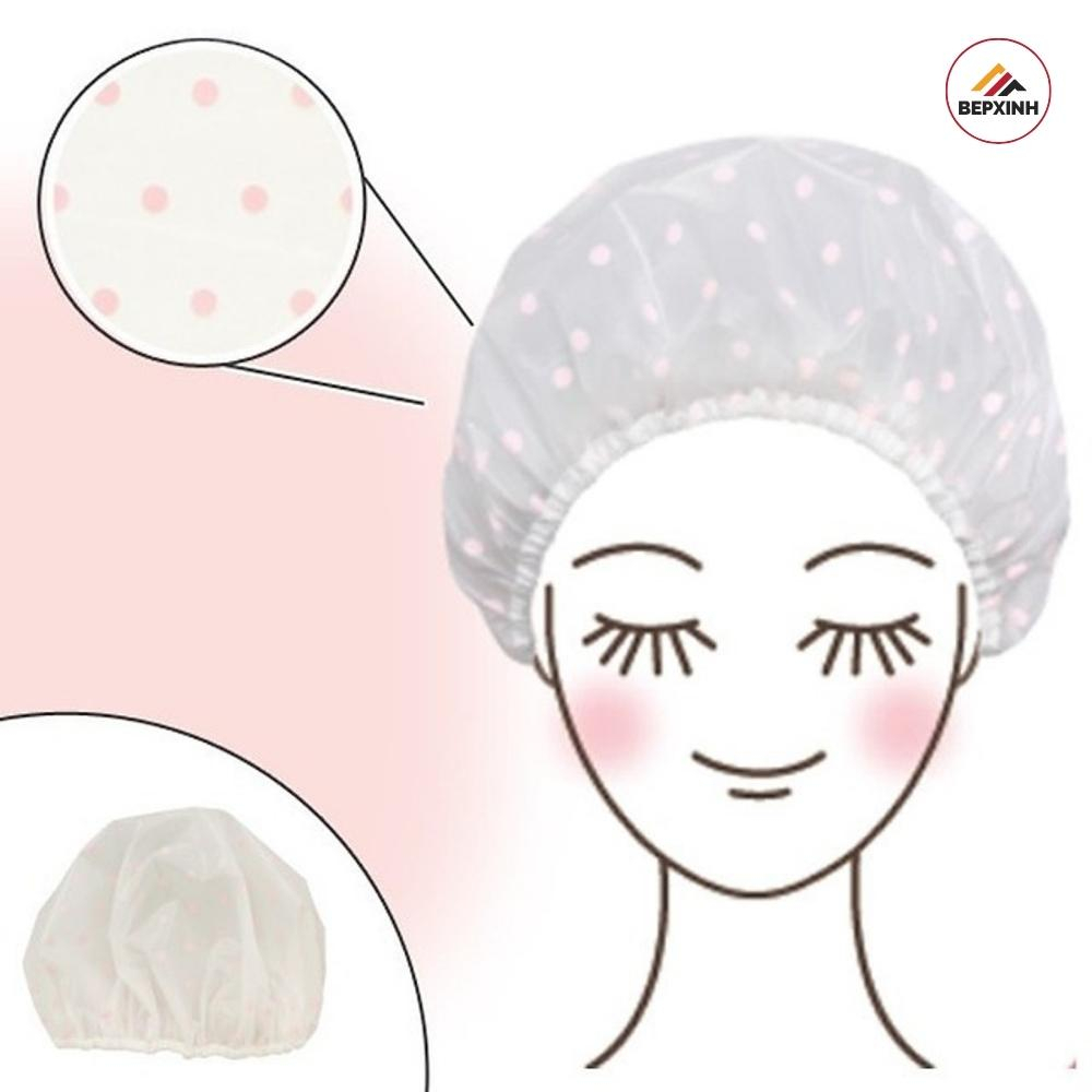 Mũ tắm chùm tóc họa tiết ngộ nghĩnh - Mũ trùm đầu ,Mũ chụp tóc