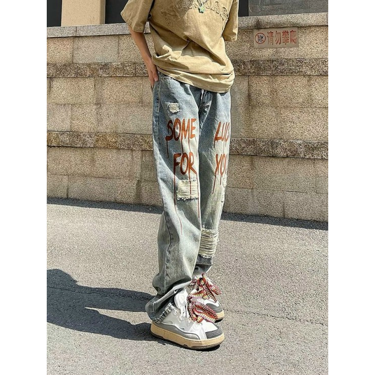 quần jean nữ some Luck For You Chất Vải Dày Dặn Hàng Quảng Châu Quần Jean Nữ Thương Hiệu Bluecat | BigBuy360 - bigbuy360.vn