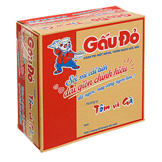 Mì tôm và gà gấu đỏ