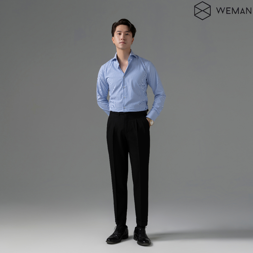 Quần Âu Nam, Quần Âu Nam Sidetab Cạp Trung, Thiết Kế Sang Trọng, Chất Liêu Cao Cấp Dáng Slim Fit WEMAN-WMQ2201