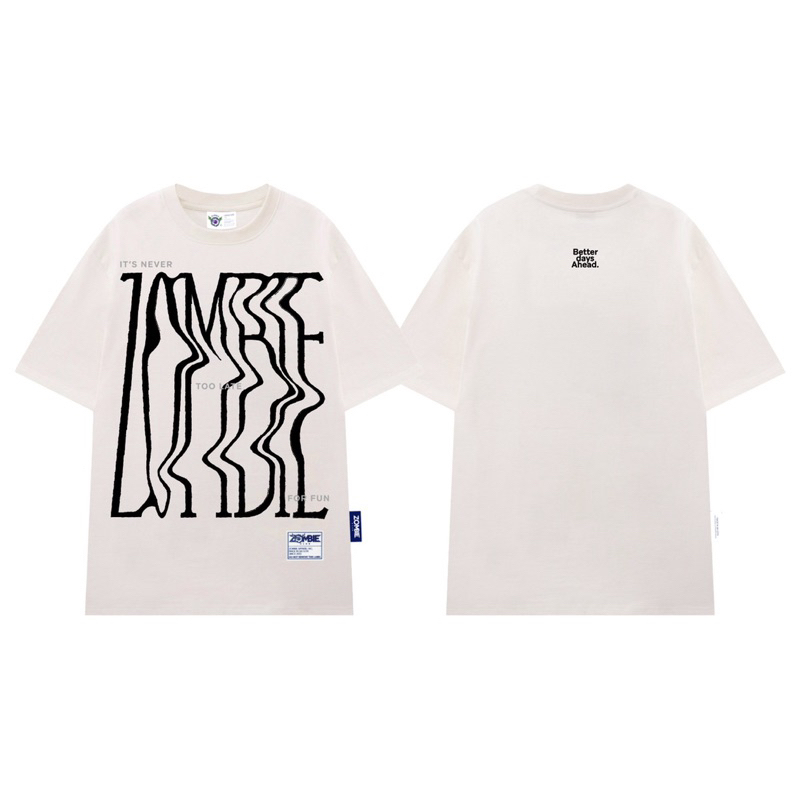 Áo thun zombie club hoạ tiết thun cotton 100% dày đẹp hàng chính hãng 230gsm