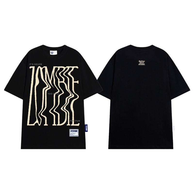 Áo thun zombie club hoạ tiết thun cotton 100% dày đẹp hàng chính hãng 230gsm