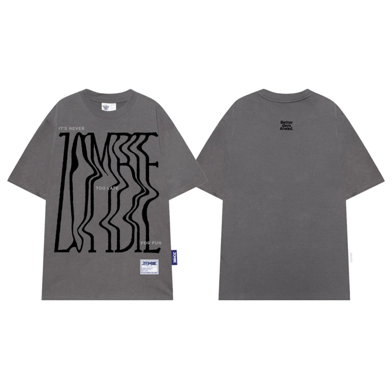 Áo thun zombie club hoạ tiết thun cotton 100% dày đẹp hàng chính hãng 230gsm