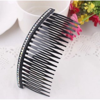 Xước tóc - kẹp tóc mái đính đá màu đen bóng