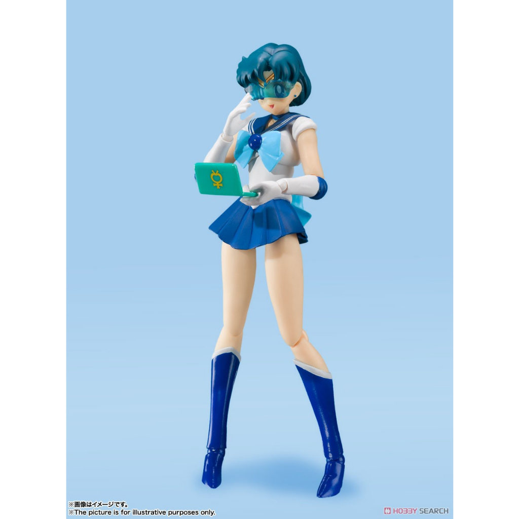 MÔ HÌNH NHÂN VẬT ANIME THỦY THỦ MẶT TRĂNG THỦY THỦ SAO THỦY SHF SAILOR MERCURY -ANIMATION COLOR EDITION-