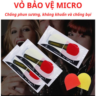 Combo 02 Vỏ Xốp Dày Bọc Đầu Micro Cầm Tay Chống Bụi Bảo Vệ Cho Studio KTV