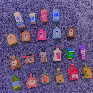 Charm chai nước mini trang trí mô hình đồ ăn
