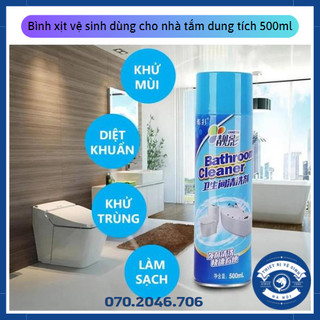 Bình xịt tẩy rửa vệ sinh nhà tắm dạng bọt, chai xịt vệ sinh nhà bếp dung tích 500ml